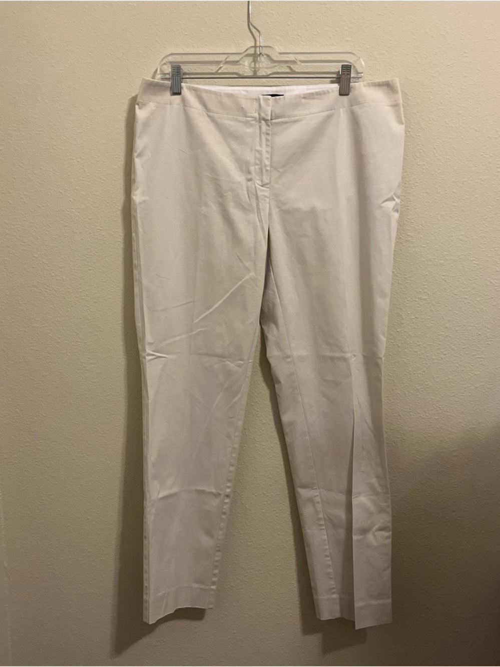 Lafayette 148 New York Cream Straight Dress Pants